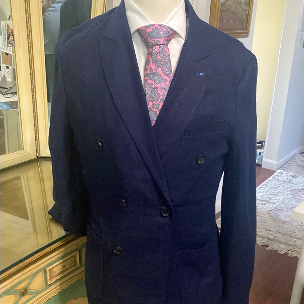 Scotch and Soda Men's Navy Suit